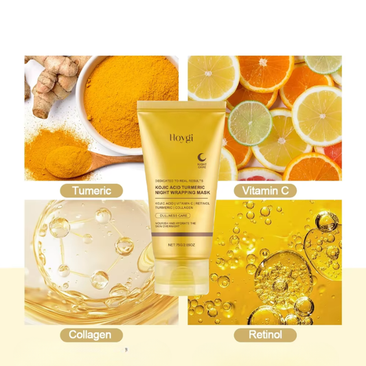 Masque au collagène au curcuma